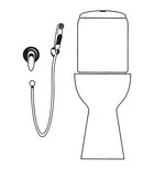 Photo: DELUXE Bidet Shower with holder, ABS/chrome