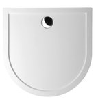 Photo: ISA D-Shape Cast Marble Shower Tray 90x90cm, White